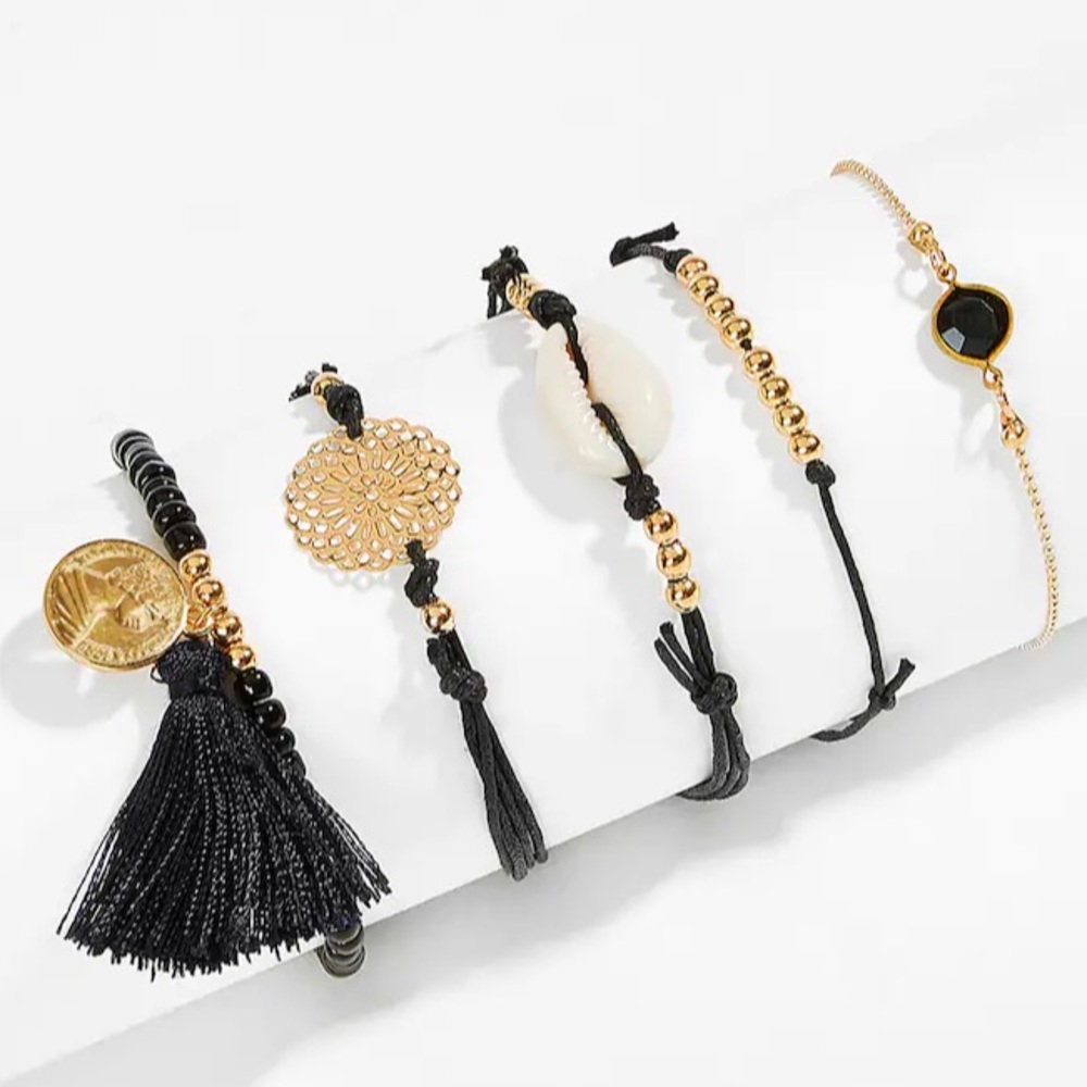 🐚 shell bracelet set 5pcs